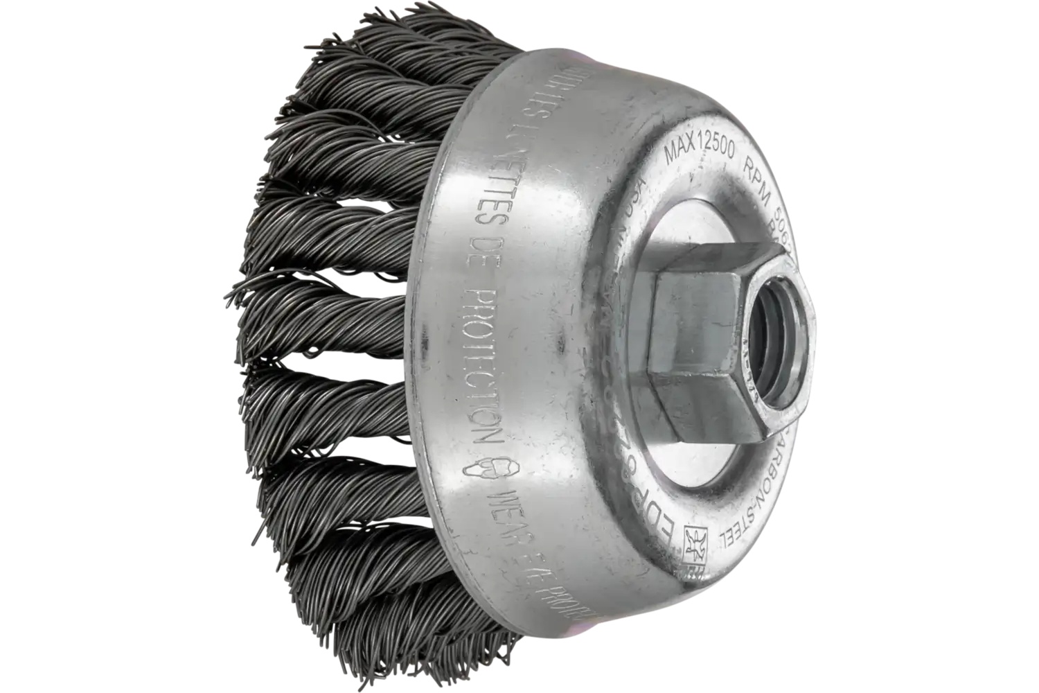 Picture of Pferd Knot Wire Cup Brush Psf 3-1/2" Dia. .020 Carbon Steel 5/8-11" Thread Retail